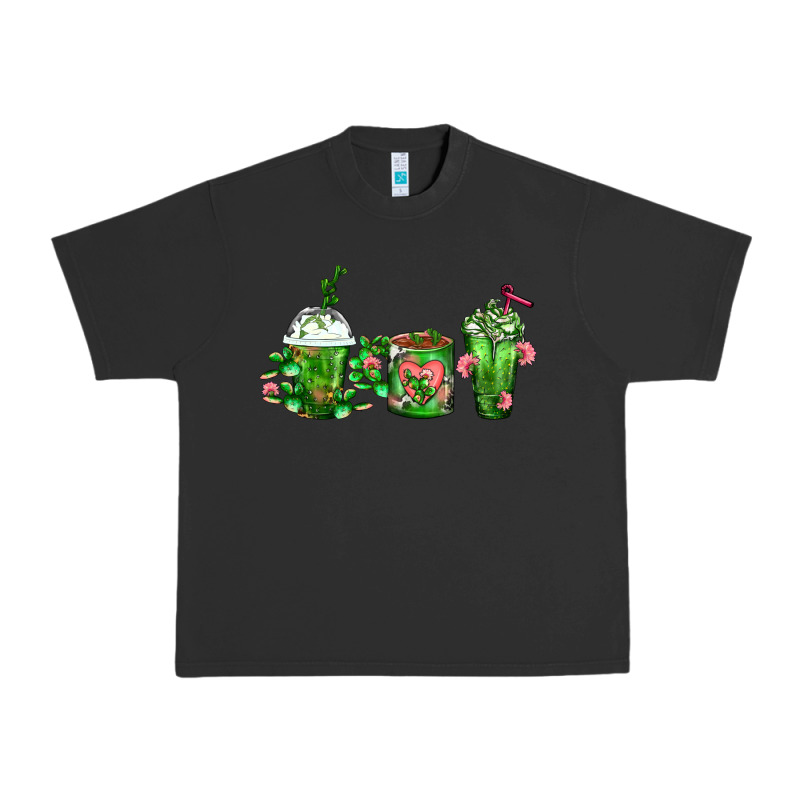Cactus Lover Cactus Coffee Cups Urban Heavy Tee by FaDigitalArtStudio | Teevron