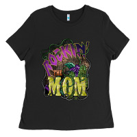 Black Rockin the mom Mother's Day Ladies Tee - HowdyJamesFarm