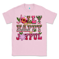 Bubblegum Pink jolly happy joyful pink christmas Classic Tee - CowGirlArtShop