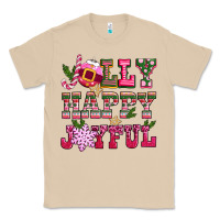 Mushroom jolly happy joyful pink christmas Classic Tee - CowGirlArtShop