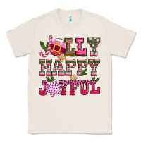 Natural jolly happy joyful pink christmas Classic Tee - CowGirlArtShop