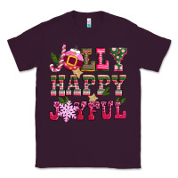 Plum jolly happy joyful pink christmas Classic Tee - CowGirlArtShop