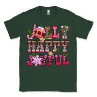 Sports Green jolly happy joyful pink christmas Classic Tee - CowGirlArtShop