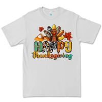 Dove Grey happy thanksgiving Premium Tee - CowGirlArtShop