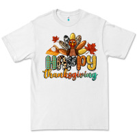 White happy thanksgiving Premium Tee - CowGirlArtShop