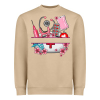 Mushroom custom name nurse hat and elements Heavyweight Sweatshirt - AdoDesignShop