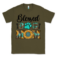 Army Green Blessed dog mom Classic Tee - RanaPortraitStore