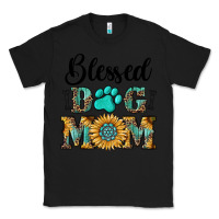 Black Blessed dog mom Classic Tee - RanaPortraitStore