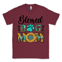 Burgundy Blessed dog mom Classic Tee - RanaPortraitStore