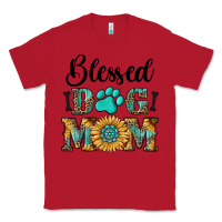 Red Blessed dog mom Classic Tee - RanaPortraitStore
