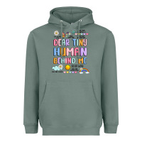 Sage dear tiny human behind me Heavyweight Hoodie - JahusDesignShop