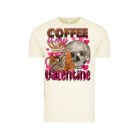 Vintage Arctic Coffee is my Valentine skull Vintage Tee - FaDigitalArtStudio