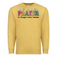 Antique Gold prayer the strongest wireless connection Premium Sweatshirt - JahusDesignShop