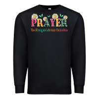 Black prayer the strongest wireless connection Premium Sweatshirt - JahusDesignShop