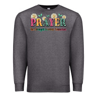 Charcoal Heather prayer the strongest wireless connection Premium Sweatshirt - JahusDesignShop