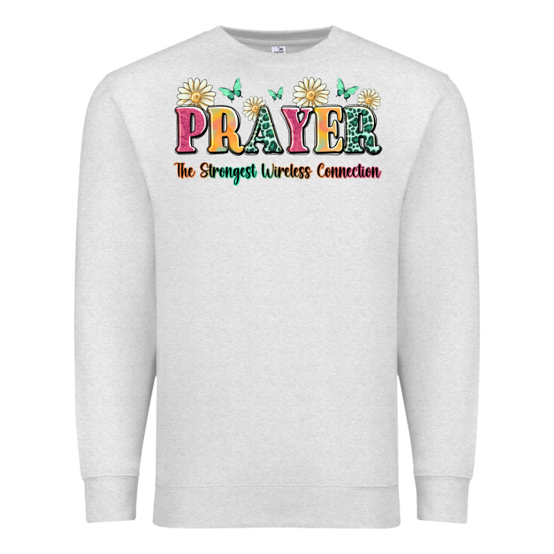Prayer The Strongest Wireless Connection Premium Sweatshirt by JahusDesignShop | Teevron