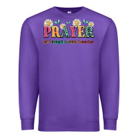 Purple prayer the strongest wireless connection Premium Sweatshirt - JahusDesignShop