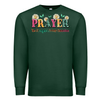 Sports Green prayer the strongest wireless connection Premium Sweatshirt - JahusDesignShop