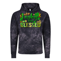 Cloud Black lucky and blessed Vintage Hoodie - FaDigitalArtStudio
