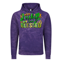 Cloud Purple lucky and blessed Vintage Hoodie - FaDigitalArtStudio