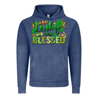 Vintage Denim lucky and blessed Vintage Hoodie - FaDigitalArtStudio