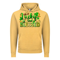 Vintage Mustard lucky and blessed Vintage Hoodie - FaDigitalArtStudio