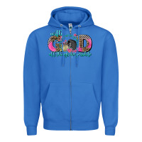 True Royal with god all things are possible race Zipper Hoodie - AdoDesignShop