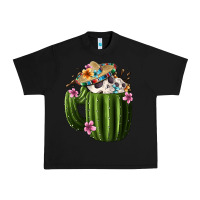 Black Day Of The Dead Mexican Cactus Urban Heavy Tee - FaDigitalArtStudio