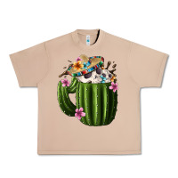 Burro Day Of The Dead Mexican Cactus Urban Heavy Tee - FaDigitalArtStudio