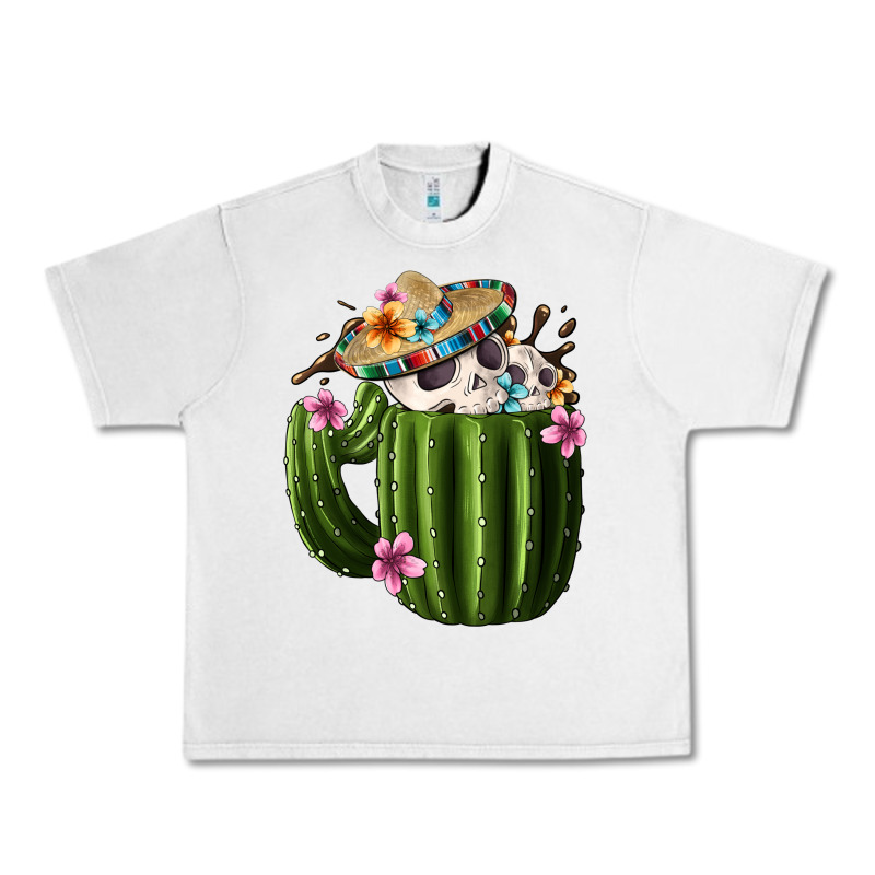 Day Of The Dead Mexican Cactus Urban Heavy Tee by FaDigitalArtStudio | Teevron