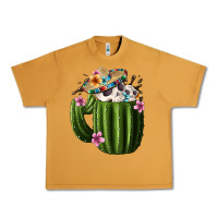 Peanut Butter Day Of The Dead Mexican Cactus Urban Heavy Tee - FaDigitalArtStudio