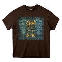Chocolate Brown i have you in my heart Heavy Core Tee - TumblerDesignByShophia