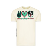 Vintage Arctic Peace Love Border Collie Vintage Tee - Jasminsmagicworld