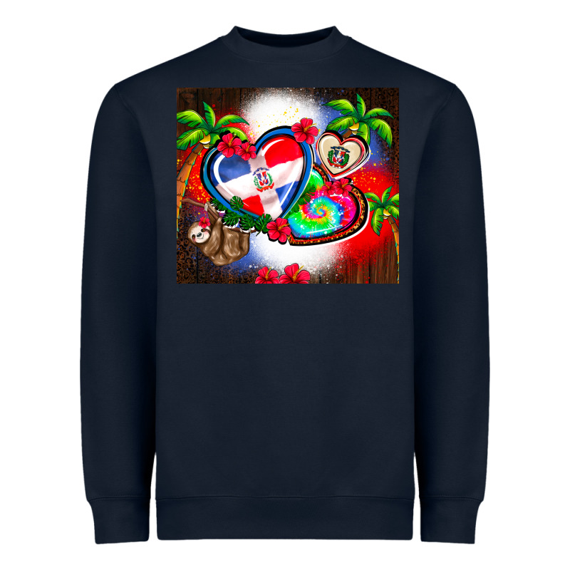 Dominican Republic  Leopard Heavyweight Sweatshirt by AdoDesignShop | Teevron