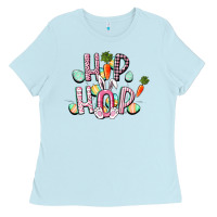 Baby Blue Hip hop Easter Ladies Tee - CowGirlArtShop