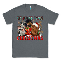 Charcoal Heather herd it was christmas Classic Tee - CowGirlArtShop