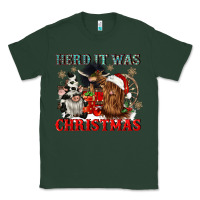 Sports Green herd it was christmas Classic Tee - CowGirlArtShop