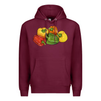 Burgundy Peppers Premium Hoodie - LillyAllenDesigns