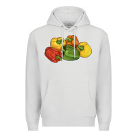 Dove Grey Peppers Premium Hoodie - LillyAllenDesigns