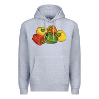 Heather Grey Peppers Premium Hoodie - LillyAllenDesigns