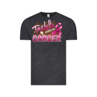 Vintage Black Tackle cancer Football Vintage Tee - FaDigitalArtStudio
