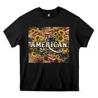 Black American tumbler 4th of july Heavy Core Tee - HowdyJamesFarm