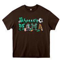 Chocolate Brown soccer mama Heavy Core Tee - Jasminsmagicworld