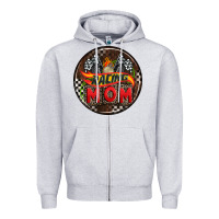 Heather Grey race coasters Zipper Hoodie - AdoDesignShop
