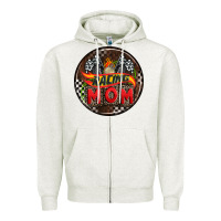 Oatmeal Heather race coasters Zipper Hoodie - AdoDesignShop