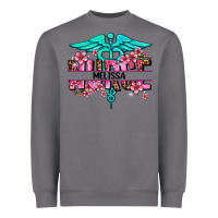 Storm floral nurse custom name Heavyweight Sweatshirt - AdoDesignShop