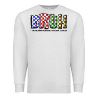 Oatmeal Heather bruh the woman formerly known as mom Premium Sweatshirt - JahusDesignShop