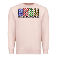 Pale Pink bruh the woman formerly known as mom Premium Sweatshirt - JahusDesignShop
