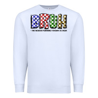 White bruh the woman formerly known as mom Premium Sweatshirt - JahusDesignShop