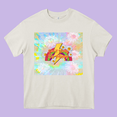 Don't Worry Be Happy Heavy Core Tee Designed By Tumblerdesignbyshophia